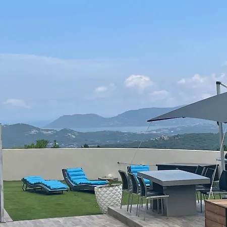 شقة Rez De Piscine Privee Chauffee Pascialella De Muratello Vue Mer *
